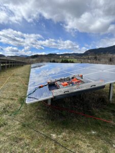 Photovoltaik Reinigung Solarpark